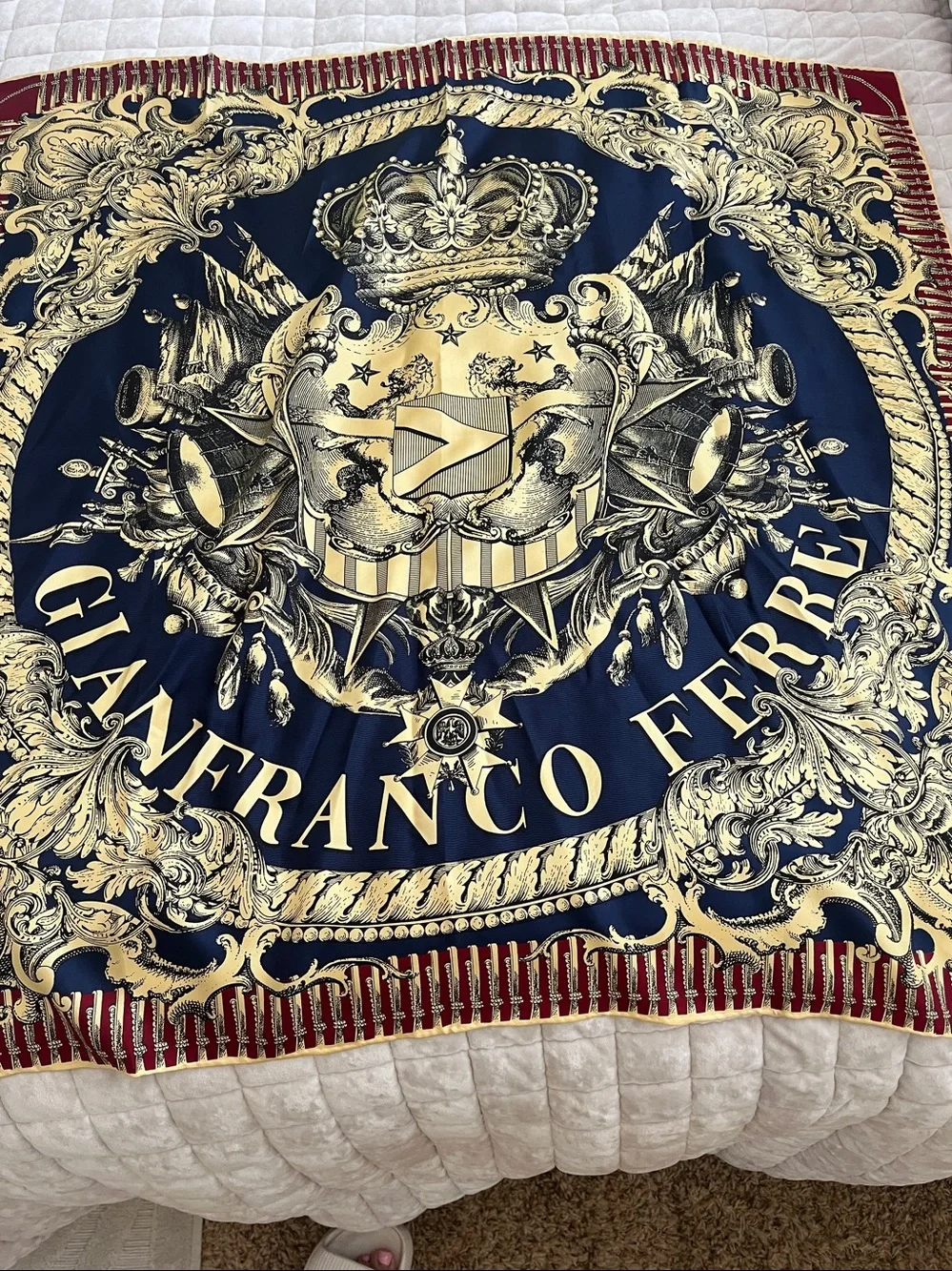 Gianfranco Ferre silk scarf new without tags